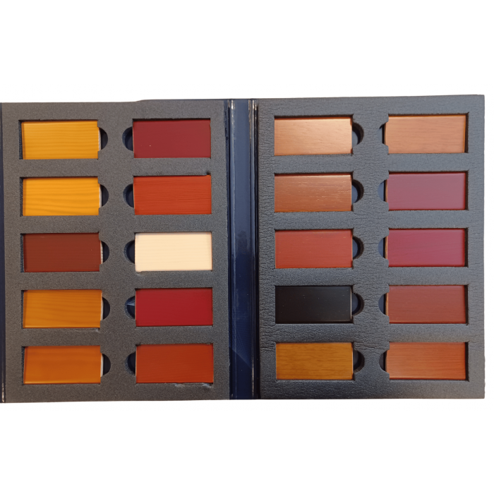 Transparante kleuren stalenmap (interieur)