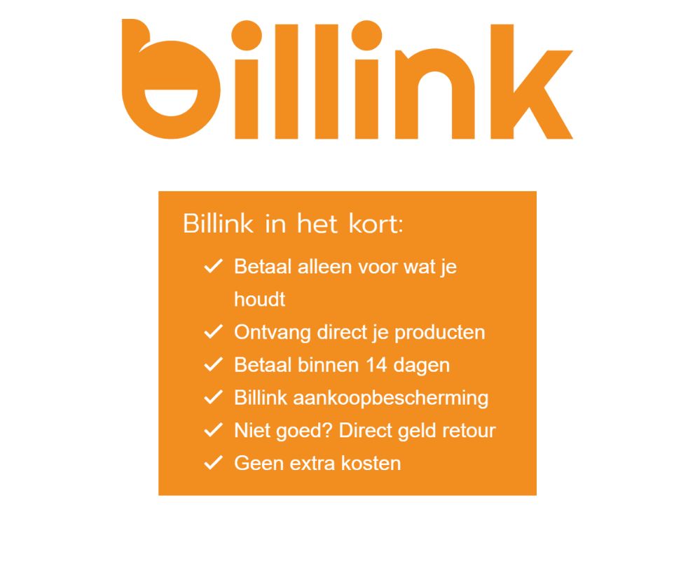 Kleding achteraf cheap betalen met billink